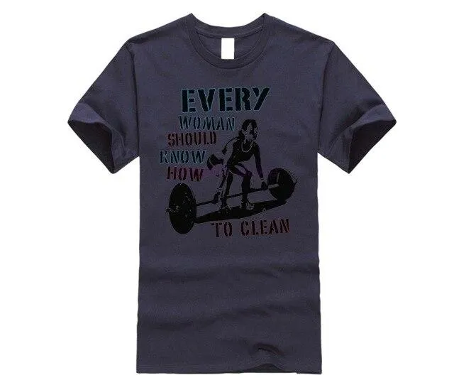 2019 Hot Sale Fashion Everyman ... Crossfit Trains Kettlebell Fitness Workout Grey T-Shirt Tee Shirt
