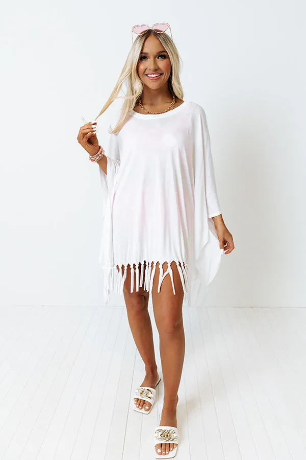 Afternoon Sail Swimsuit Cover Up in White