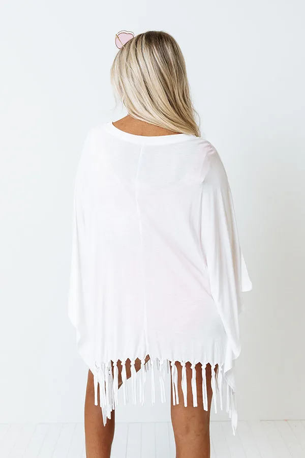 Afternoon Sail Swimsuit Cover Up in White