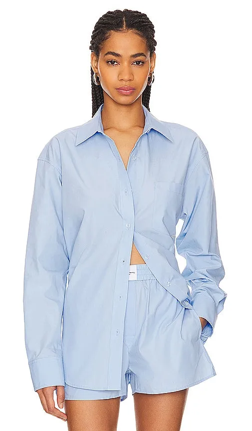 Alexander Wang Boyfriend Shirt in Blue