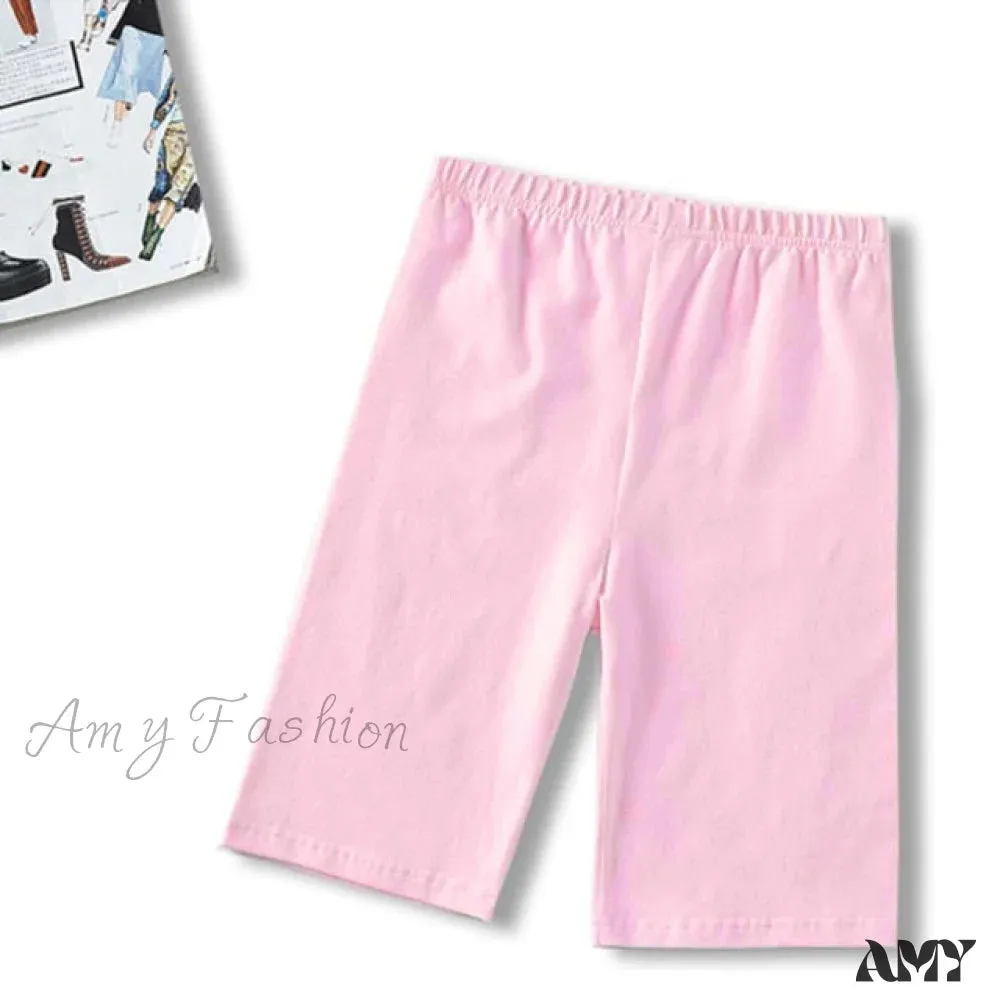 Amy Fashion - High Waist Fashion Biker Shorts