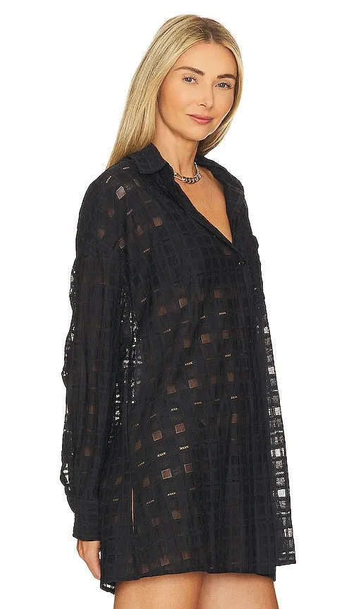 BEACH RIOT Allegra Top in Black