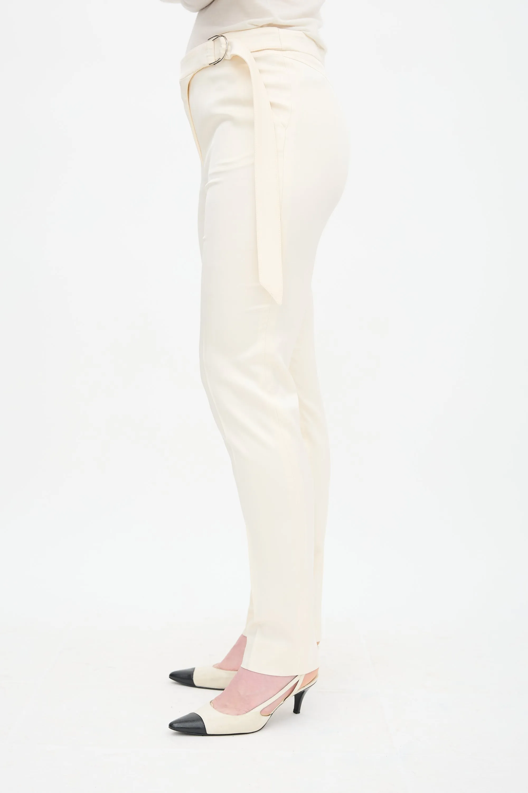 Belted Skinny Trouser