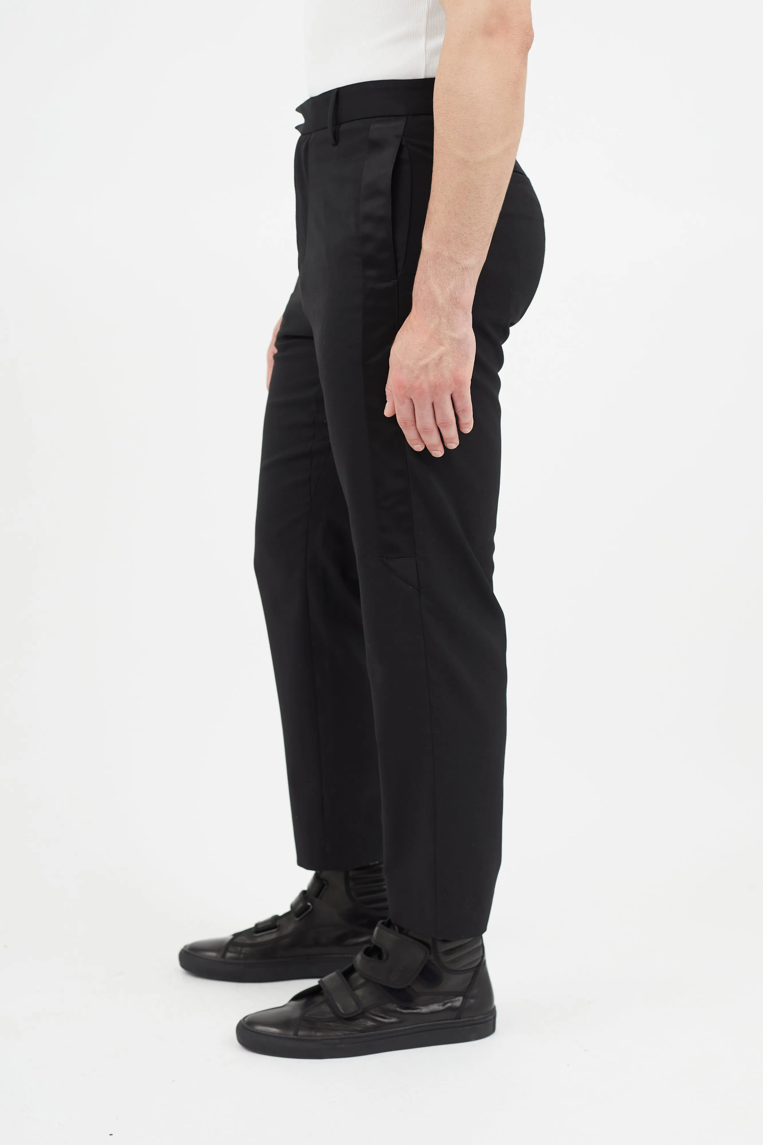 Black Tuxedo Stripe Trouser