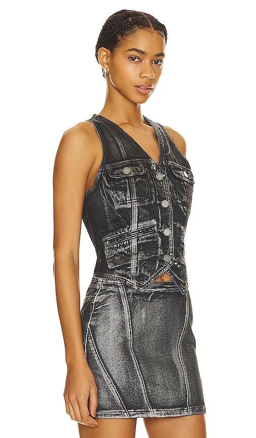 BLANKNYC Denim Vest in Black