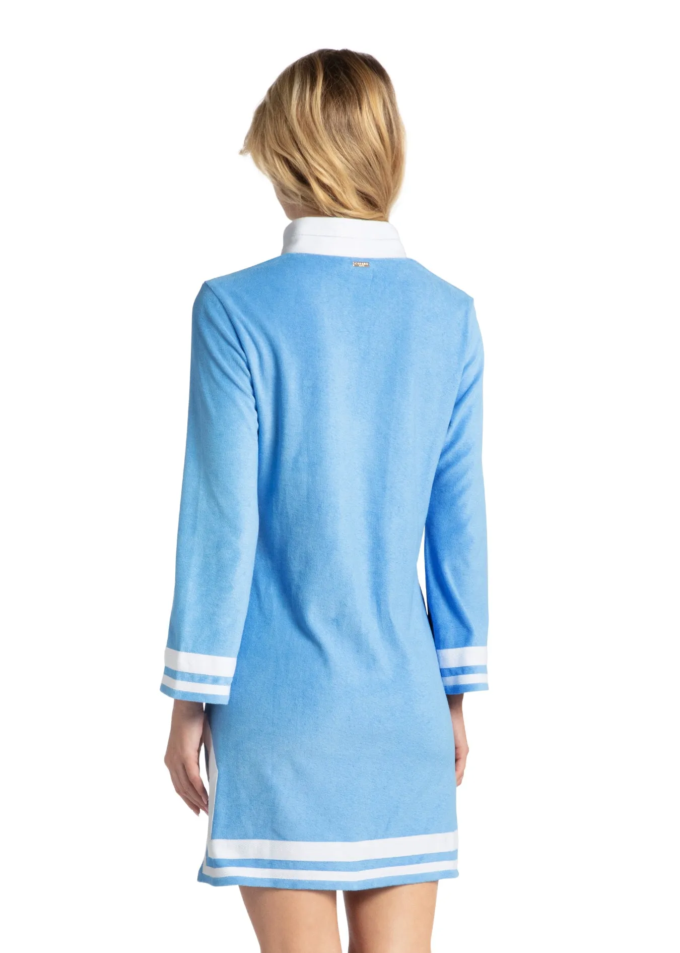 Blue/White Terry Tunic