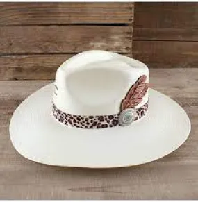 Charlie 1 Horse | Heatseeker Straw Hat with Leopard Band