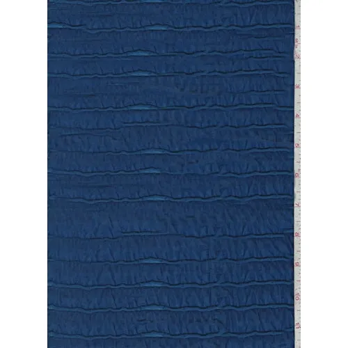 Electric Blue Ruffle Knit Fabric