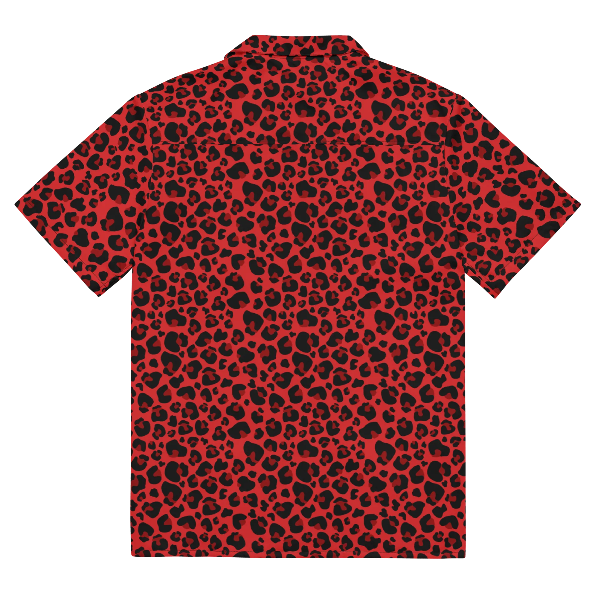 Feline Fever Red Cheetah Button-Up Shirt