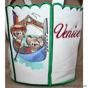 Fuzzy Italy Bucket Bin