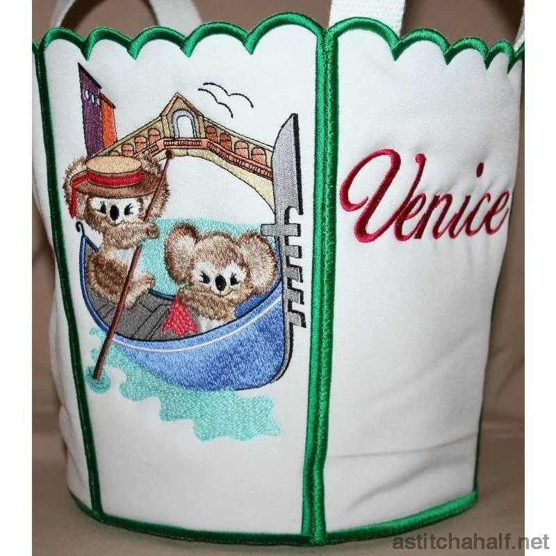 Fuzzy Italy Bucket Bin