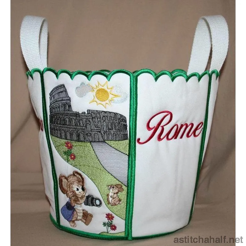 Fuzzy Italy Bucket Bin