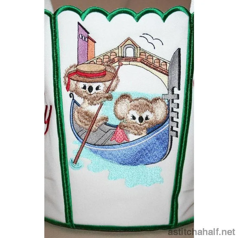 Fuzzy Italy Bucket Bin