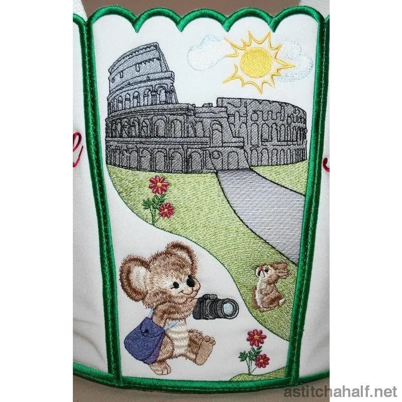 Fuzzy Italy Bucket Bin