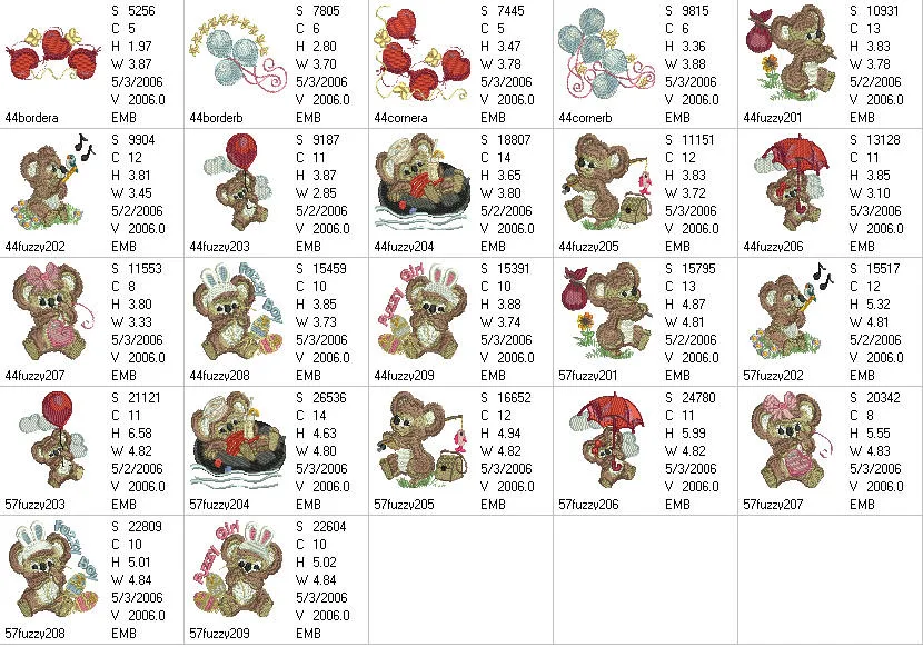 Fuzzy Wuzzy Bears Combo 02
