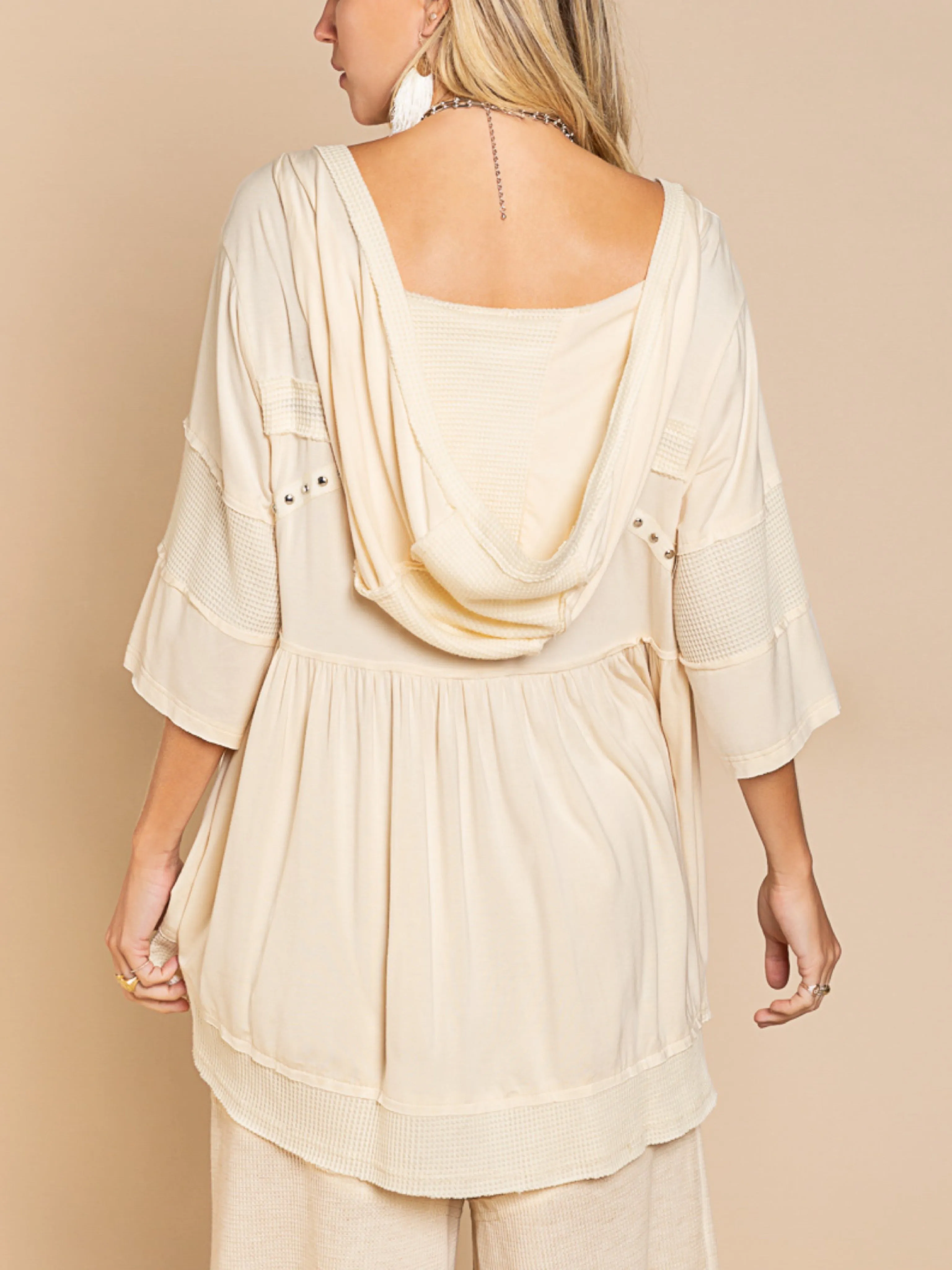 Grommet Detail Thermal Combo Top