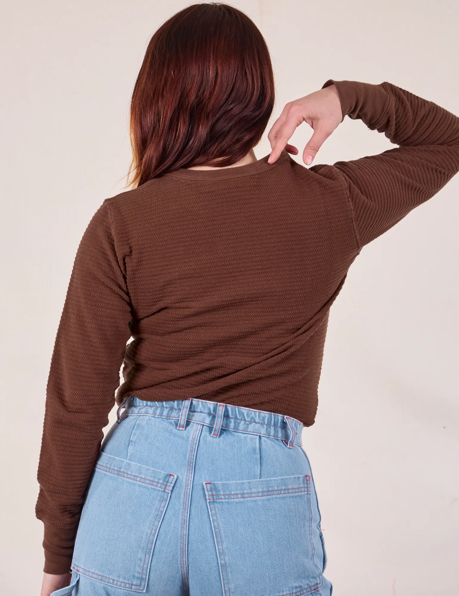 Honeycomb Thermal - Fudgesicle Brown