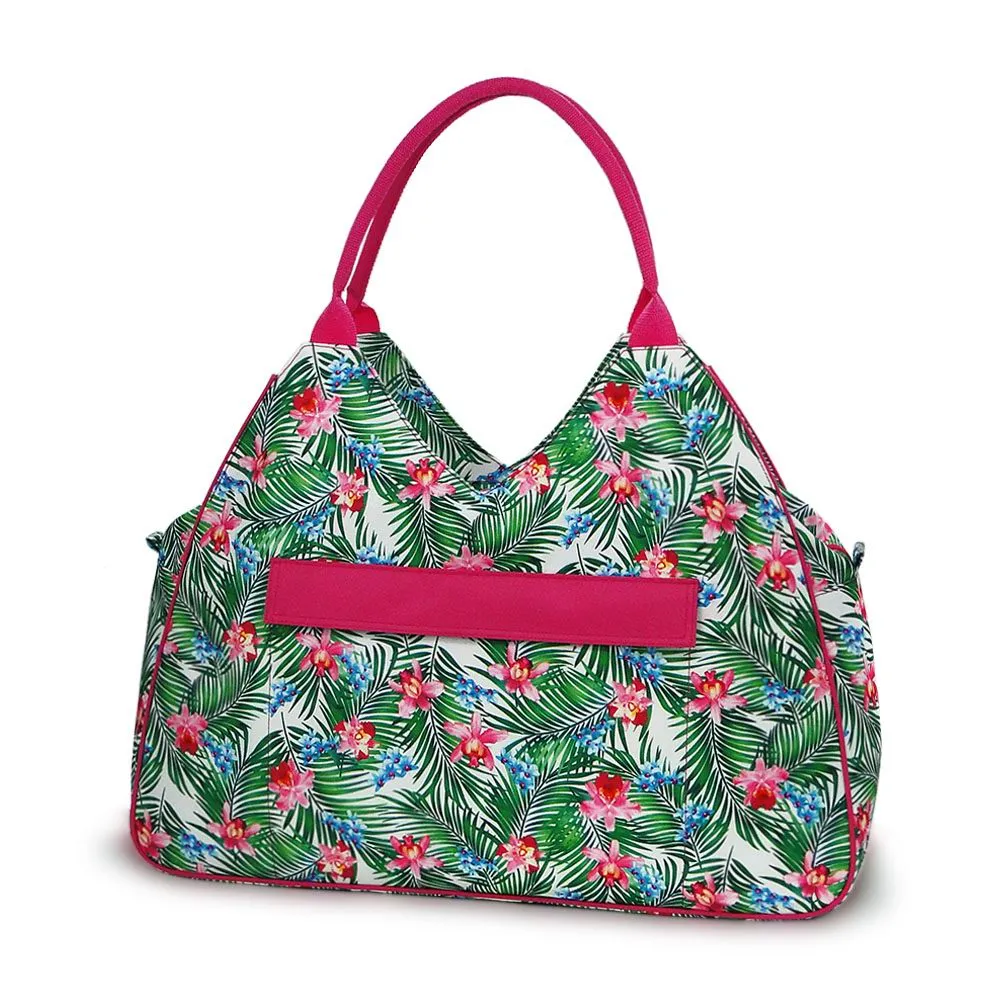 K120 | NEVER-FULL BEACH BAG - FLORAL