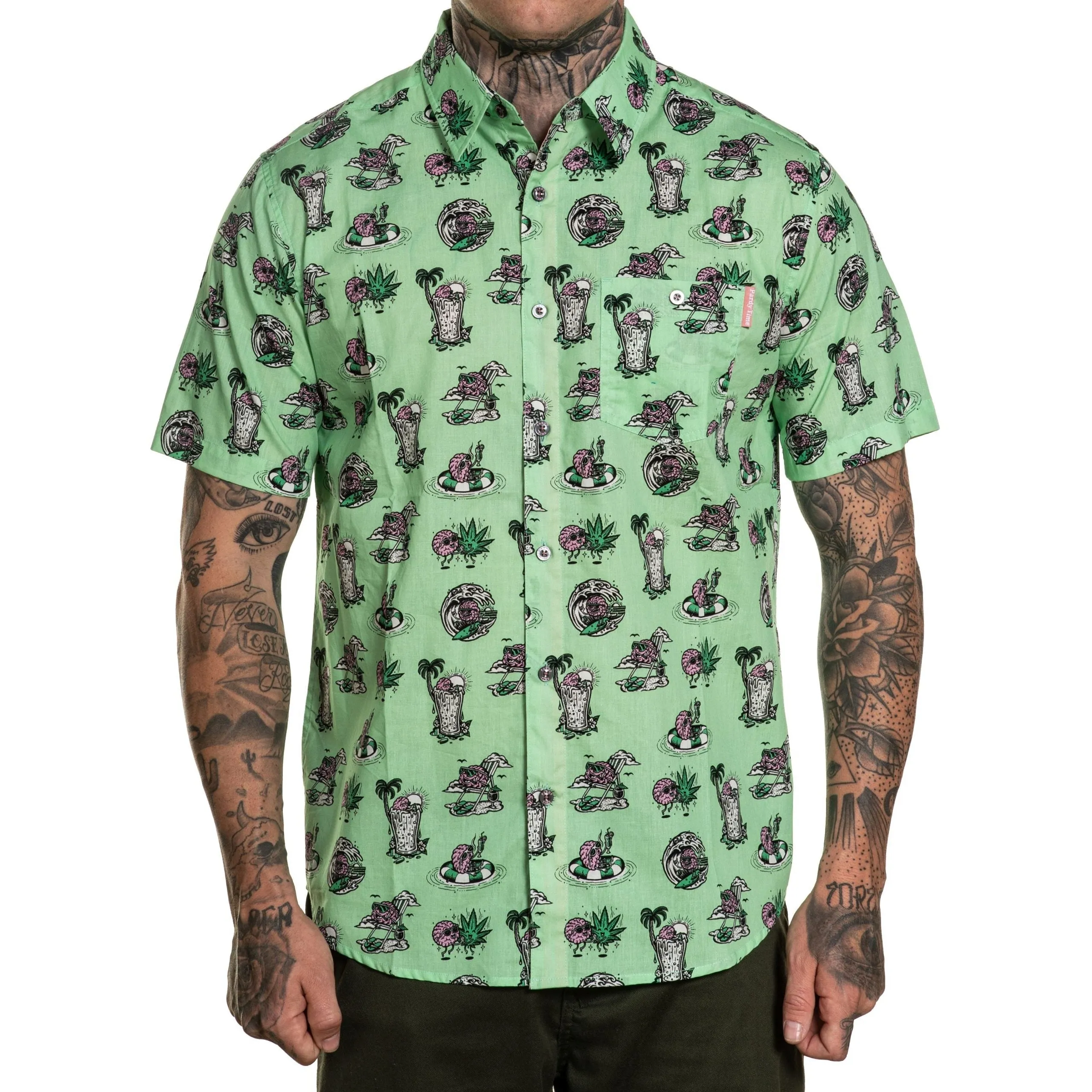 Mental Vacay Button Up Shirt