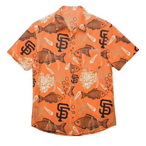 MLB Floral Button Up Shirts
