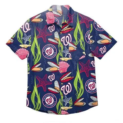 MLB Floral Button Up Shirts