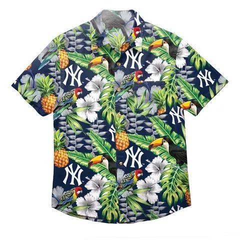 MLB Floral Button Up Shirts