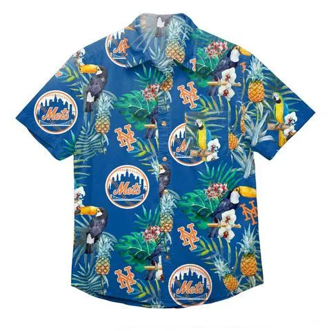 MLB Floral Button Up Shirts