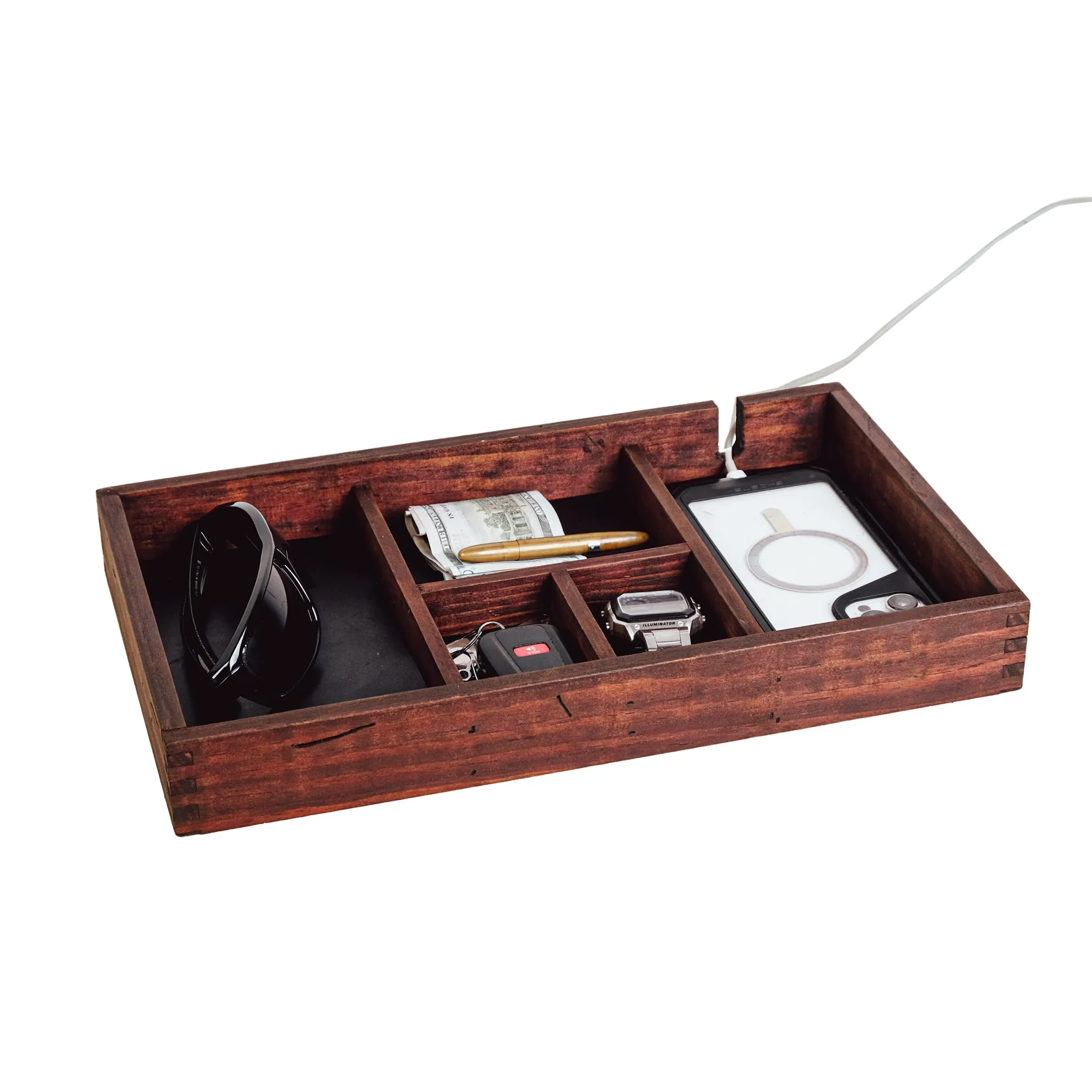 NightStand/Desk Organizer with Charging Station
