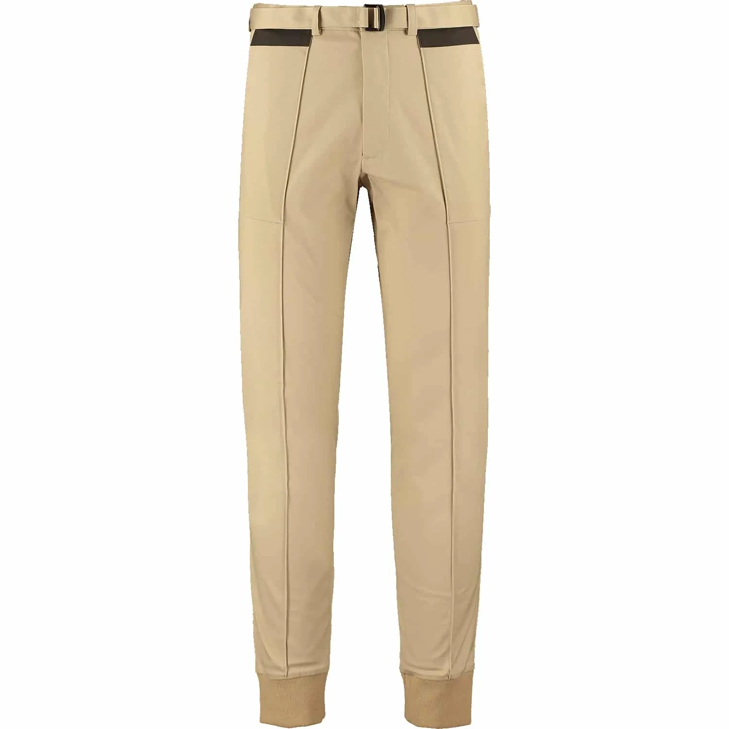 Ribbed Twill Trousers - Beige
