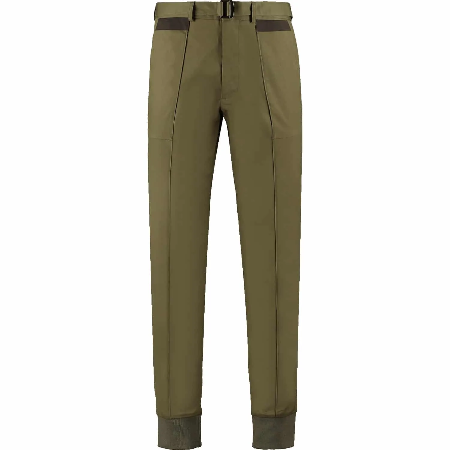Ribbed Twill Trousers - Khaki