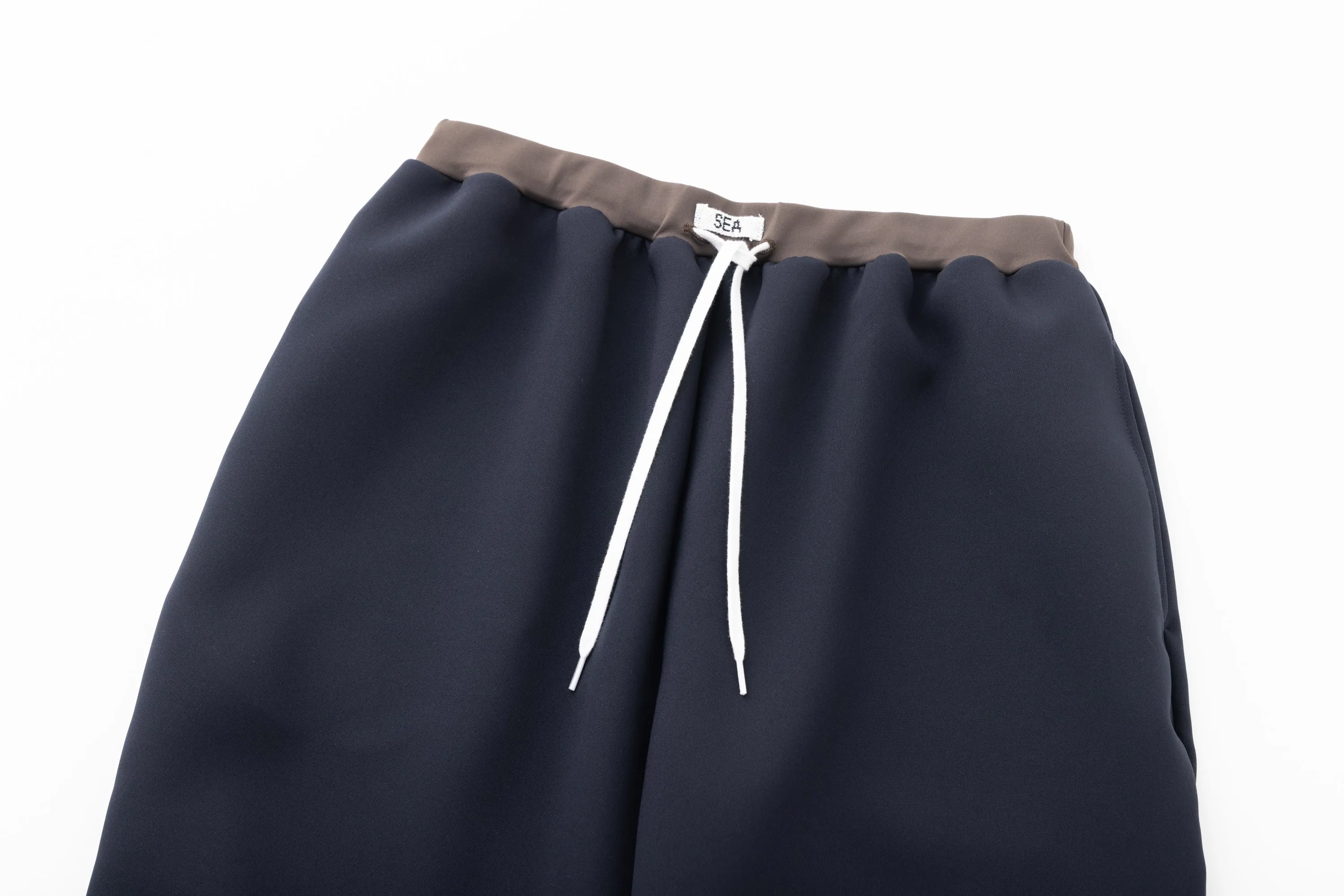 SEA TRIPLE FACED TAPERED EASY TROUSERS