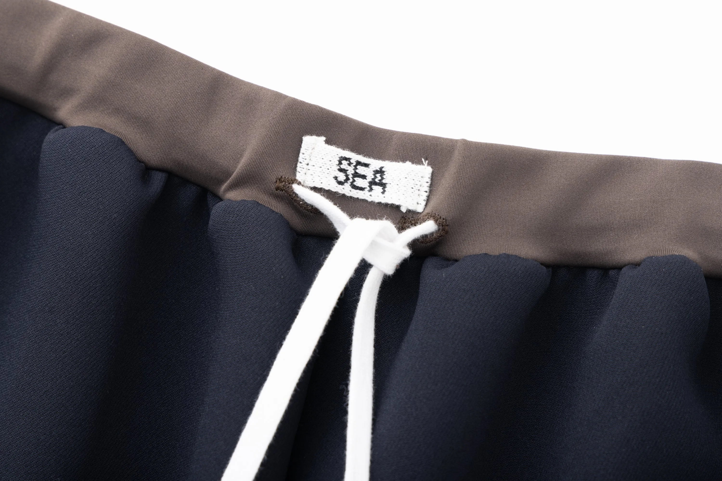 SEA TRIPLE FACED TAPERED EASY TROUSERS