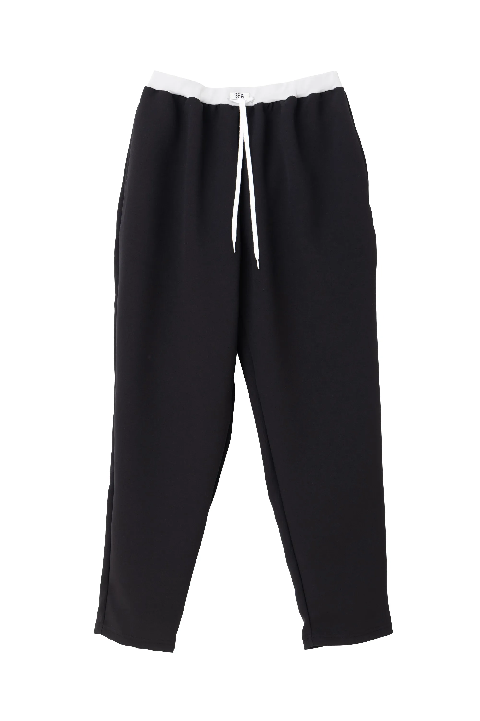 SEA TRIPLE FACED TAPERED EASY TROUSERS