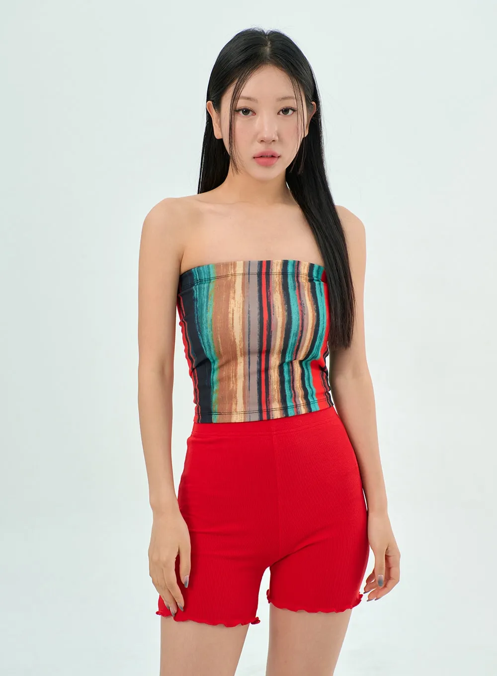 Wavy Biker Shorts BY303