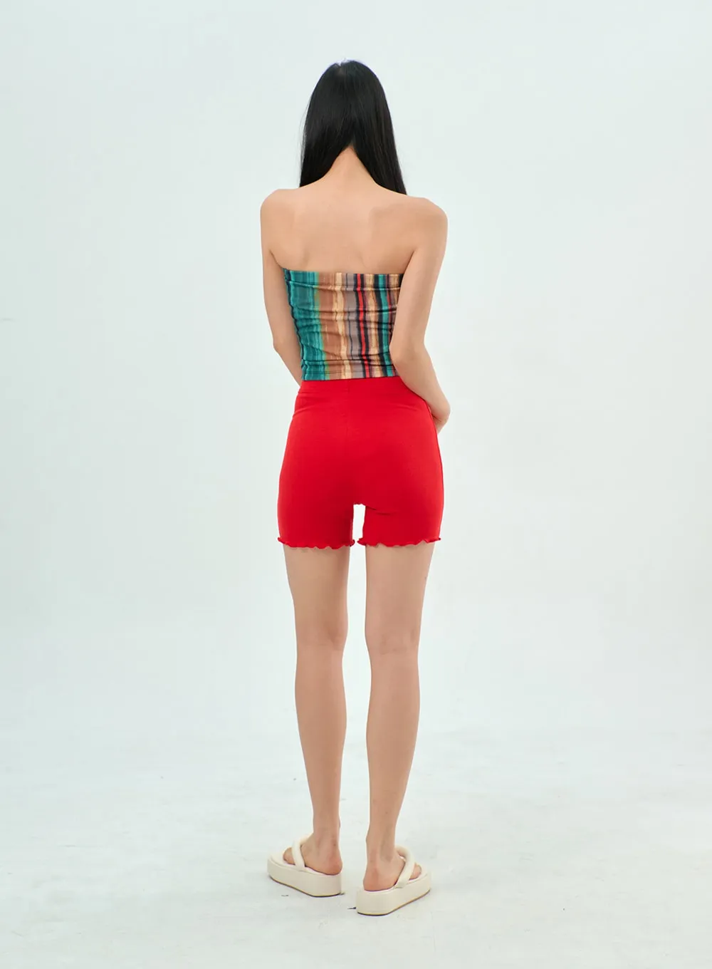 Wavy Biker Shorts BY303