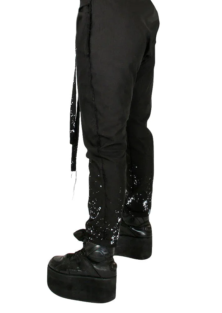 ZHANNAONA - "DRIP" Linen Pants in Black